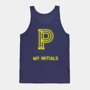 Letter P Letter Art Tank Top